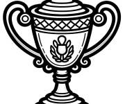 Coloriage Troph&eacute;e tr&egrave;s adorable