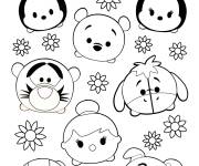 Coloriage Collection Tsum Tsum imprimable