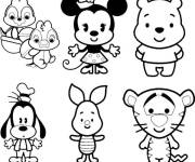 Coloriage et dessins gratuit Le monde de Disney Tsum Tsum à imprimer