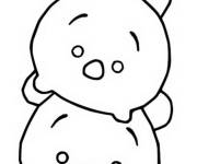Coloriage Piglet et Pooh de Tsum tsum