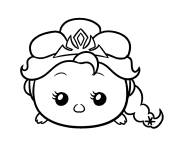 Coloriage Princesse Elsa Tsum Tsum