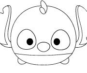 Coloriage et dessins gratuit Stitch Tsum Tsum ps à imprimer
