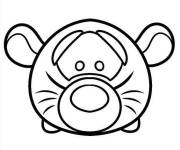 Coloriage Tigger de Disney Tsum Tsum