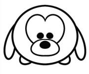 Coloriage Tsum Tsum chien Pluto