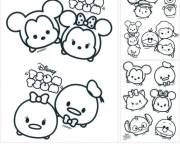 Coloriage et dessins gratuit Tsum Tsum Disney en ligne à imprimer
