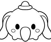 Coloriage Tsum Tsum Dumbo