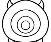 Coloriage Tsum Tsum Mike Wazowski