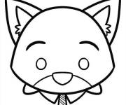 Coloriage Tsum Tsum Nick Wild