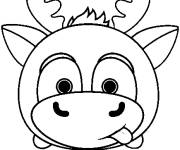 Coloriage et dessins gratuit Tsum Tsum Sven à imprimer