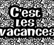Coloriage C'est Les Vacances
