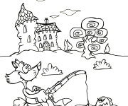 Coloriage et dessins gratuit Campagne en Été à imprimer