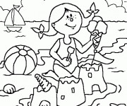 Coloriage et dessins gratuit Vacance Été à imprimer