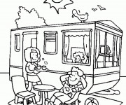 Coloriage et dessins gratuit Vacances couleur à imprimer