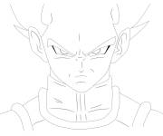 Coloriage Aper&ccedil;u de Vegeta guerrier