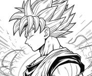 Coloriage Aura Super Sayan