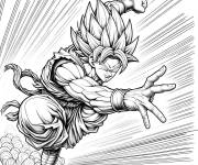 Coloriage Esquive de Vegeta