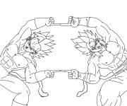 Coloriage Fusion de Super Saiyan