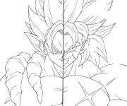 Coloriage et dessins gratuit Fusion de Vegeta à imprimer