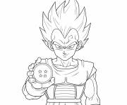 Coloriage Image de Vegeta pour ados