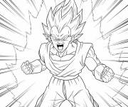 Coloriage Le tout puissant Vegeta