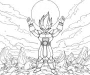 Coloriage Majin Vegeta