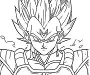 Coloriage Portrait de V&eacute;g&eacute;ta