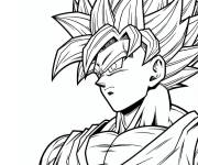 Coloriage Super Sayan l&eacute;gendaire