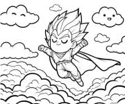 Coloriage Superh&eacute;ros Vegeta