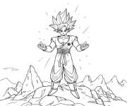 Coloriage Ultra Instinct de Vegeta