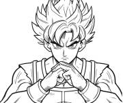 Coloriage Vegeta adolescent