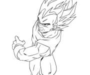 Coloriage et dessins gratuit Vegeta au crayon à imprimer
