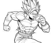Coloriage Vegeta en courant
