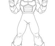 Coloriage et dessins gratuit Vegeta en criant à imprimer