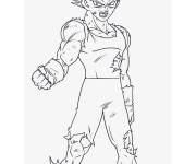 Coloriage et dessins gratuit Vegeta h&eacute;ros de Dragon Ball Z à imprimer