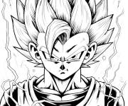 Coloriage Vegeta  pour ados