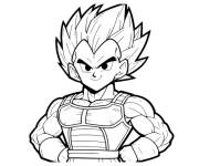 Coloriage Vegeta ps