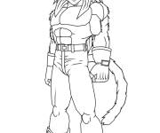Coloriage et dessins gratuit Vegeta Saiyan à imprimer