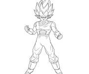 Coloriage Vegeta simple