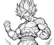 Coloriage V&eacute;g&eacute;ta super guerrier &eacute;pique
