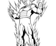 Coloriage Vegeta Super Saiyan de Dragon Ball Z