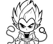 Coloriage Vegeta trouve une id&eacute;e