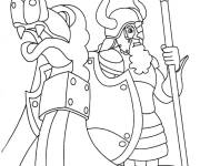 Coloriage Grade du bateau des vikings