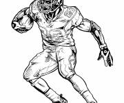 Coloriage Joueur des Vikings du Minnesota