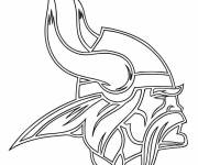 Coloriage Logo des Vikings du Minnesota