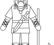 Coloriage Mod&egrave;le de Viking