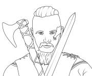 Coloriage Ragnar Lodbrok