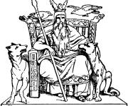 Coloriage Roi des Vikings