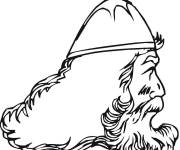 Coloriage Roi et chef des vikings