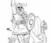 Coloriage Thor de Viking