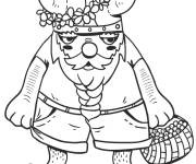 Coloriage Un viking paysan